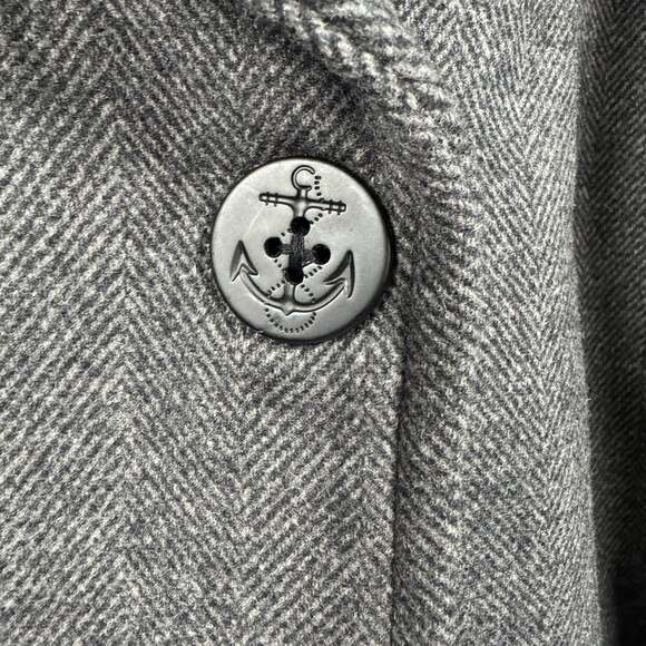 Lands' End NWT Men's Wool Blend Double-Breasted Peacoat - Picture 3 of 8